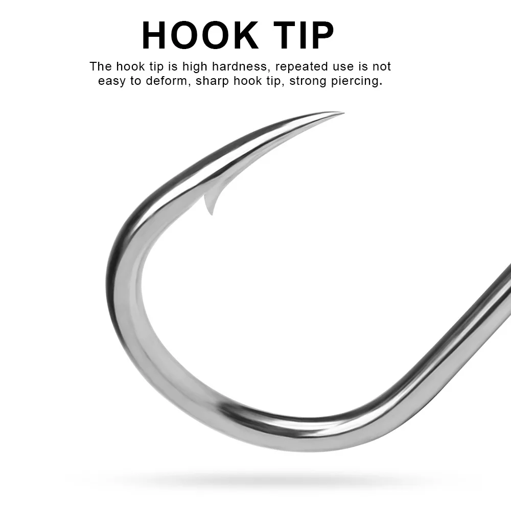 PROBEROS-anzuelo grueso de acero alto en carbono, anzuelo de hierro con anzuelo de púas para accesorios de equipo de pesca en río Haihu, venta al por mayor - imagen 4