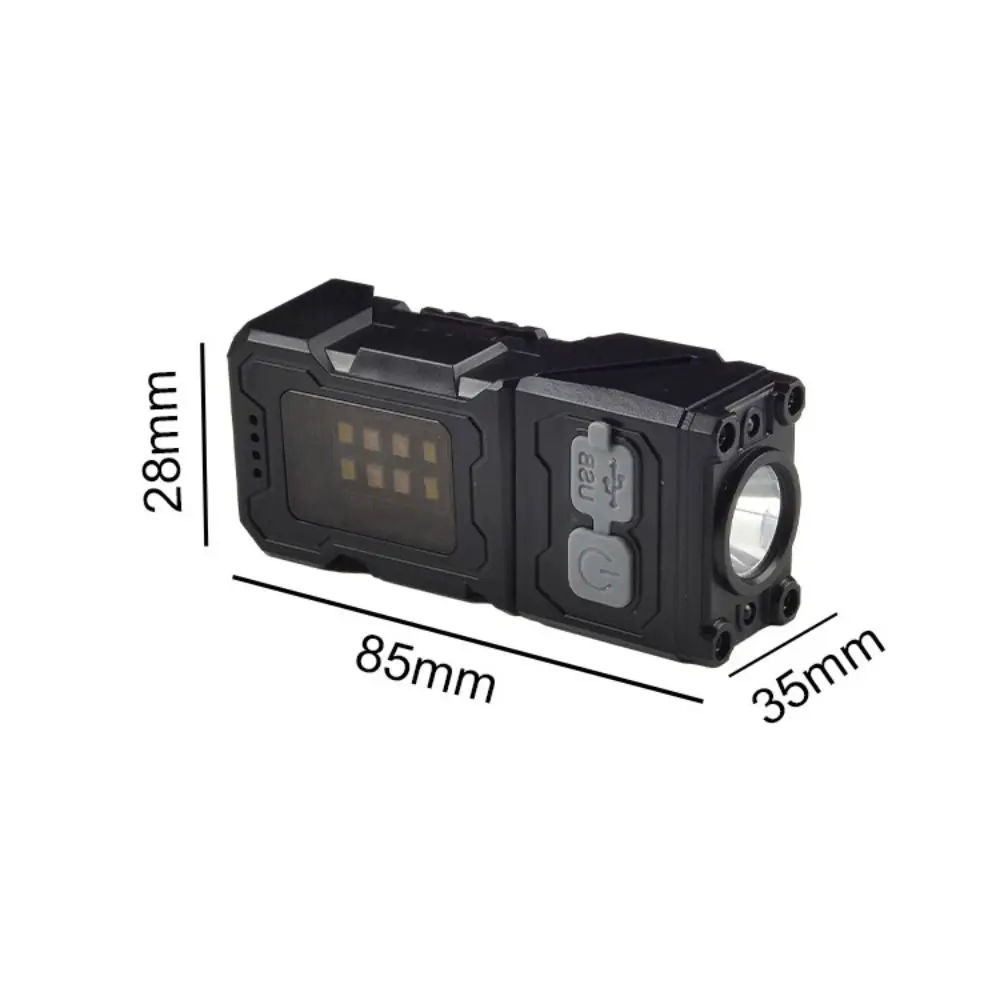 Reflector LED frontal recargable por USB, 6 modos de iluminación, linterna Fishig desmontable con batería integrada, linterna para acampar y ciclismo - imagen 3