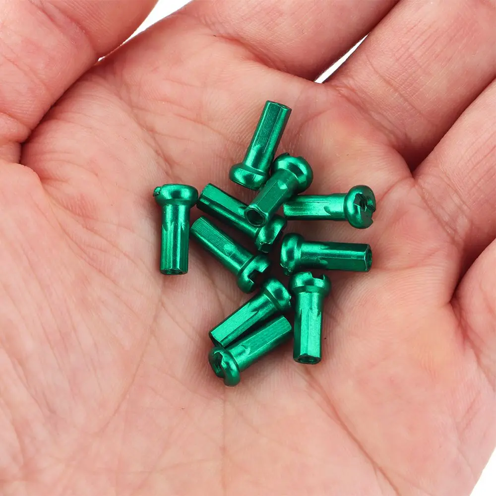 10/20/50 Uds. De aleación anodizada para exteriores, 14mm, radios de ciclismo, pezones, accesorios para ruedas de bicicleta Multicolor, tetinas para radios de rueda - imagen 5