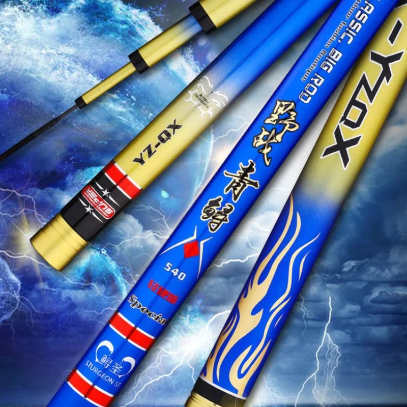 Palo de mano ultraligero de 3,6-9m, caña de pescar superdura de 20H, caña de pescar de alto carbono, caña de pescar grande - imagen 4