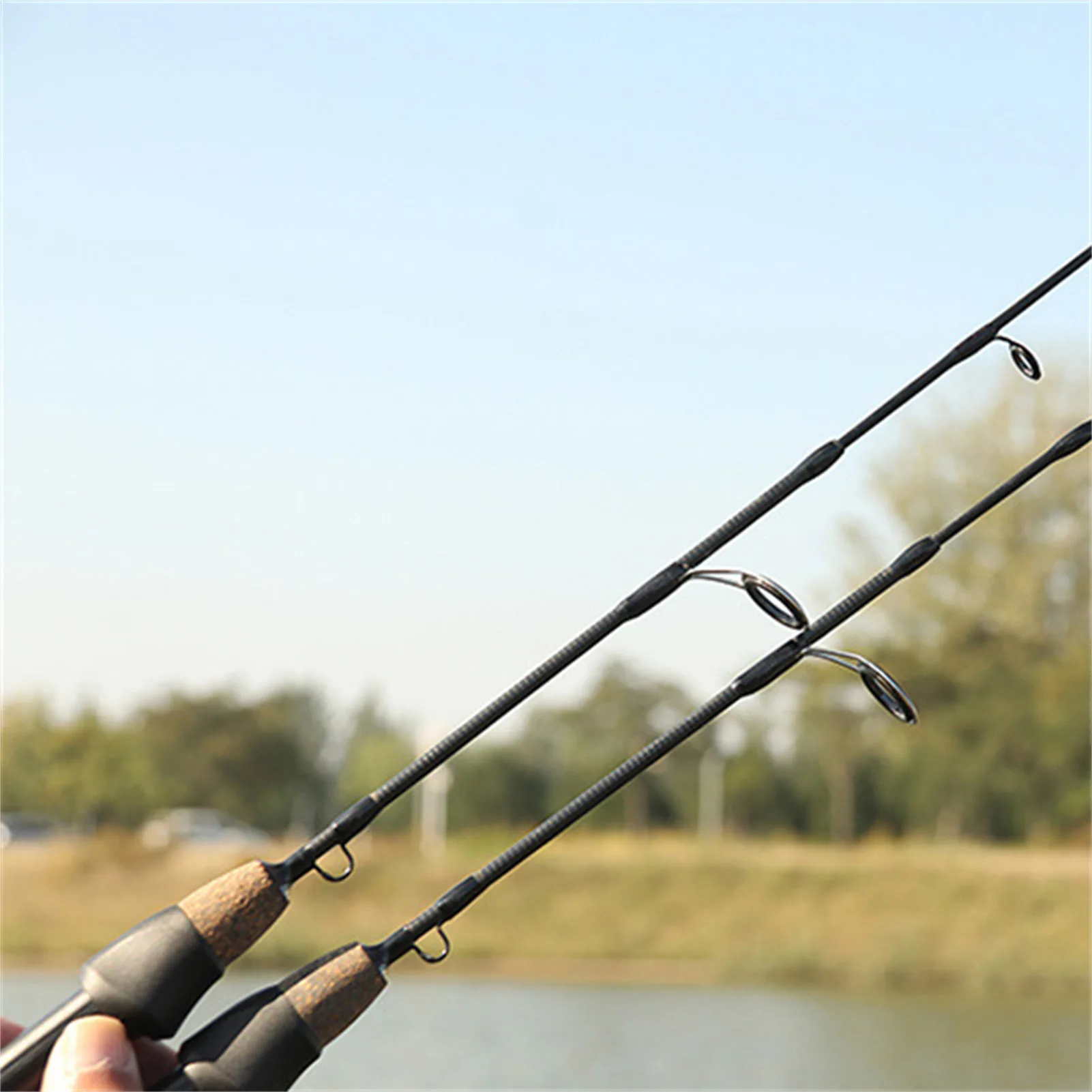 Caña de Pesca en Hielo Ultraligera – Fibra de Carbono Portátil