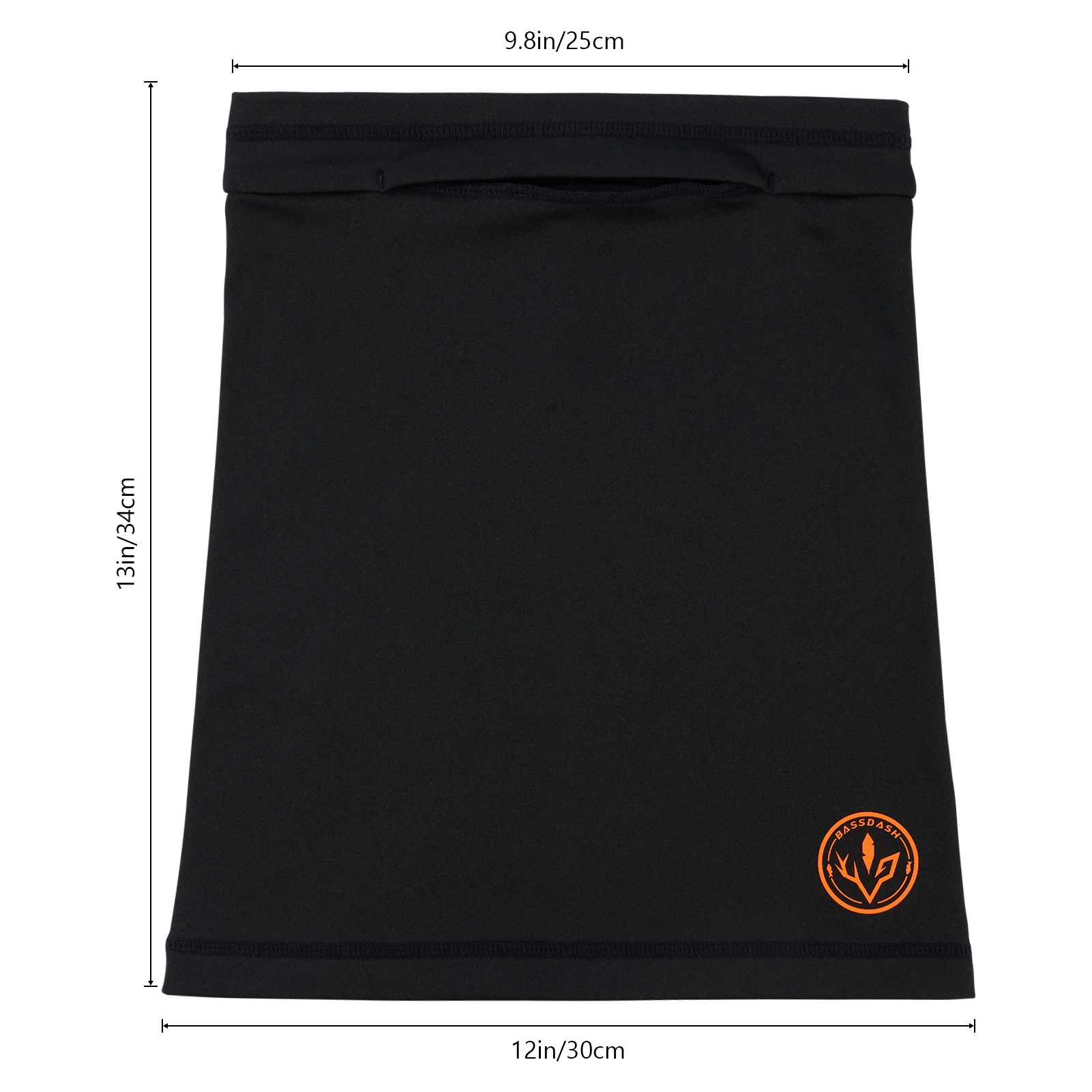 BASSDASH Polaina de cuello de lana con orificio para la nariz Mascarilla de invierno para hombres y mujeres Bufanda a prueba de viento para pesca, caza, esquí - imagen 5