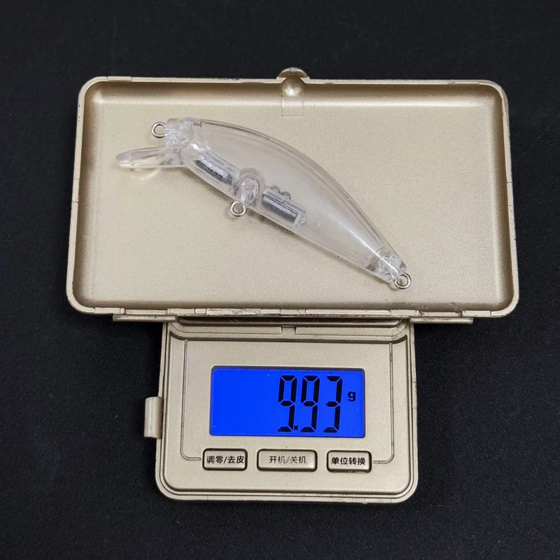 50 Uds. Cebo de pececillo sin pintar 70mm 9,9g Señuelos de pesca de hundimiento lento Japón Wobbler cebo Artificial para aparejos de lubina de trucha de agua dulce - imagen 3