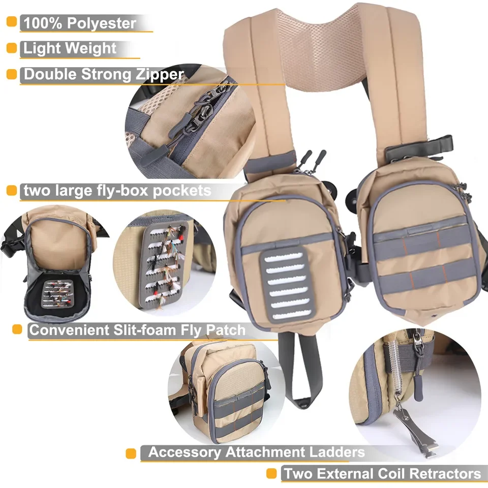 Chaleco de pesca con mosca Maximumcatch SCO compacto ligero exterior - imagen 3