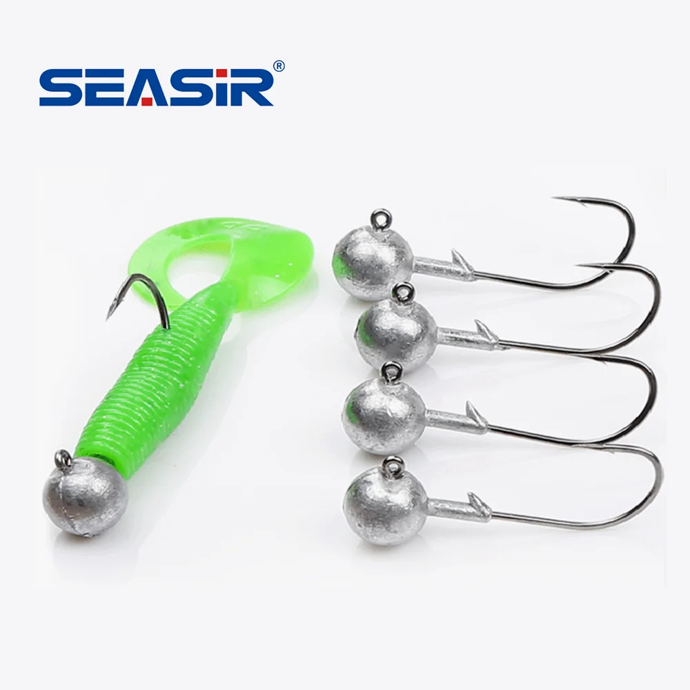 SEASIR 5 piezas de cebo de silicona de fondo curvo, 65mm, 2,5g, Señuelos de Pesca artificiales, cebo blando, equipo de pesca - imagen 5