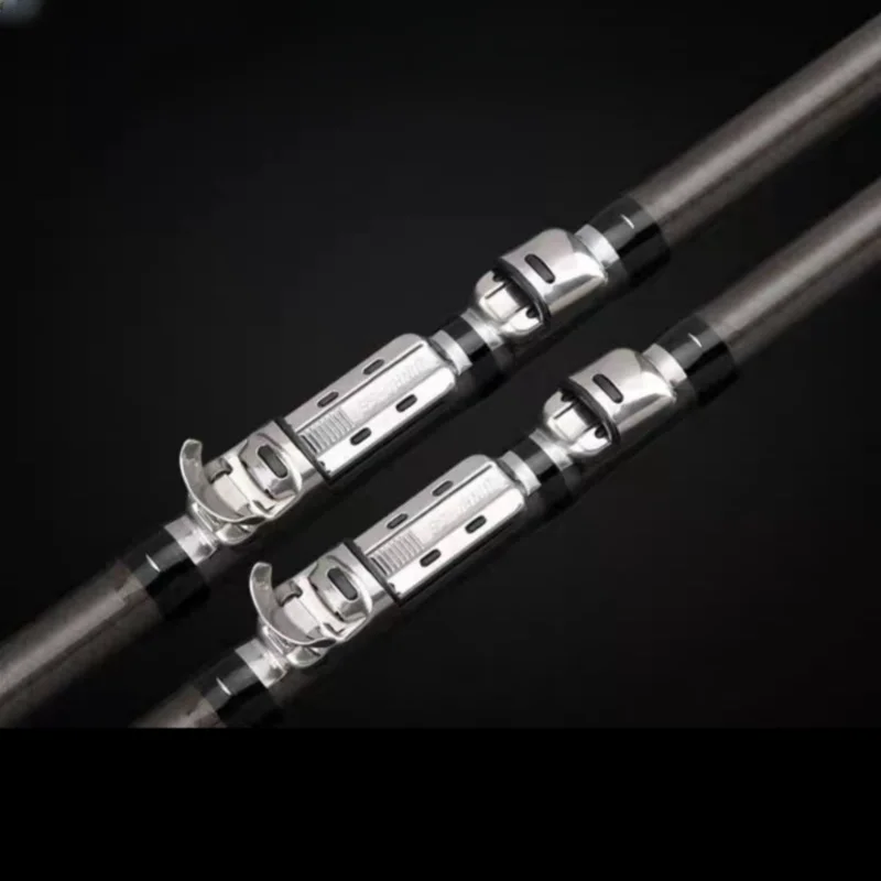 Caña de pescar telescópica de carbono 2,7 m 3,6 m 4,5 m 5,4 m 6,3 m caña de pescar ultraligera en roca caña de pescar giratoria telescópica aparejos de pesca - imagen 3