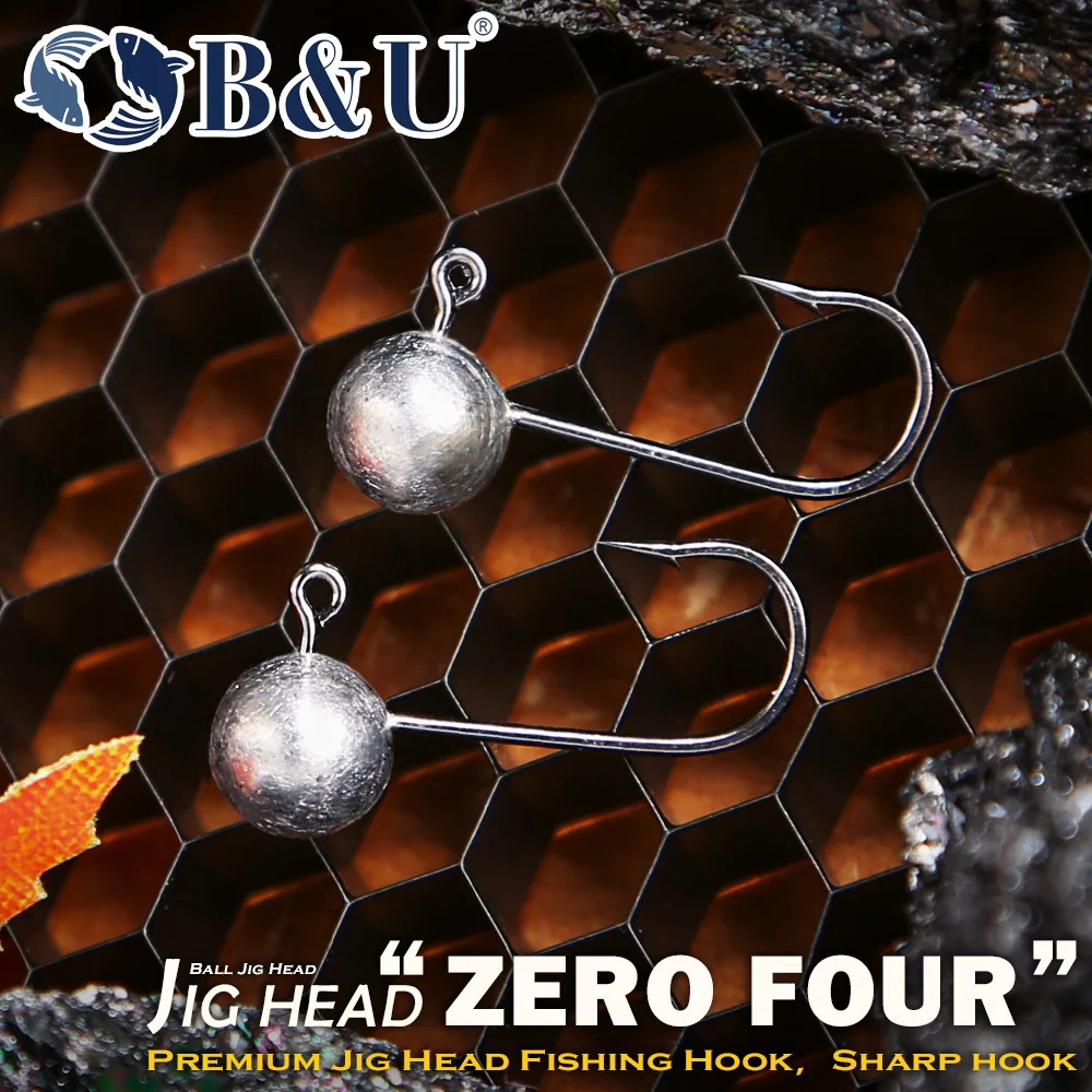 Cabezas de Plomo B&U Esféricas – Jig Head afilado para vinilo - imagen 3