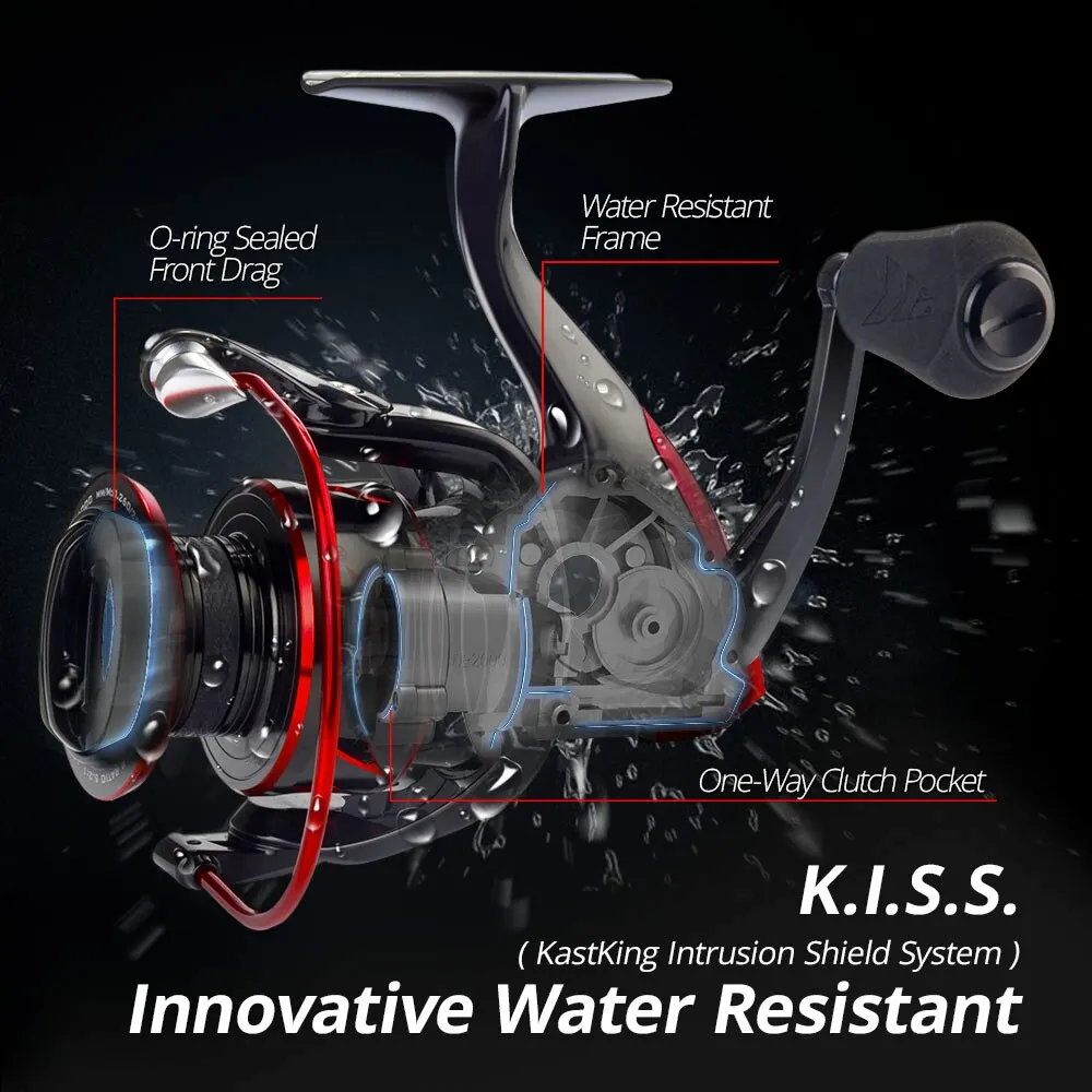 KastKing Sharky III Carrete Giratorio – Alta Potencia Agua Dulce y Mar - imagen 4