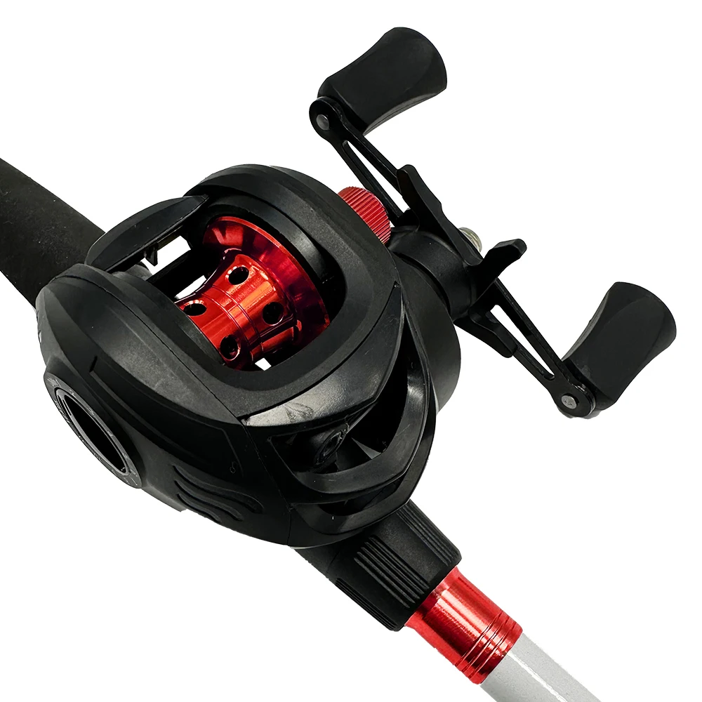 Carrete de pesca de tiro súper largo, carrete de Baitcaster para mano izquierda o derecha, rueda de Baitcasting, arrastre máximo de 8KG, bobina de pesca 19 + 1BB, nuevo - imagen 4