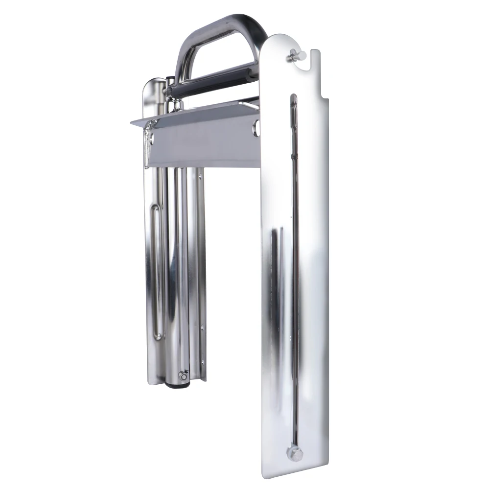 Escalera telescópica de acero inoxidable con mango, accesorio para barco, 3 escalones, para debajo de la plataforma - imagen 3