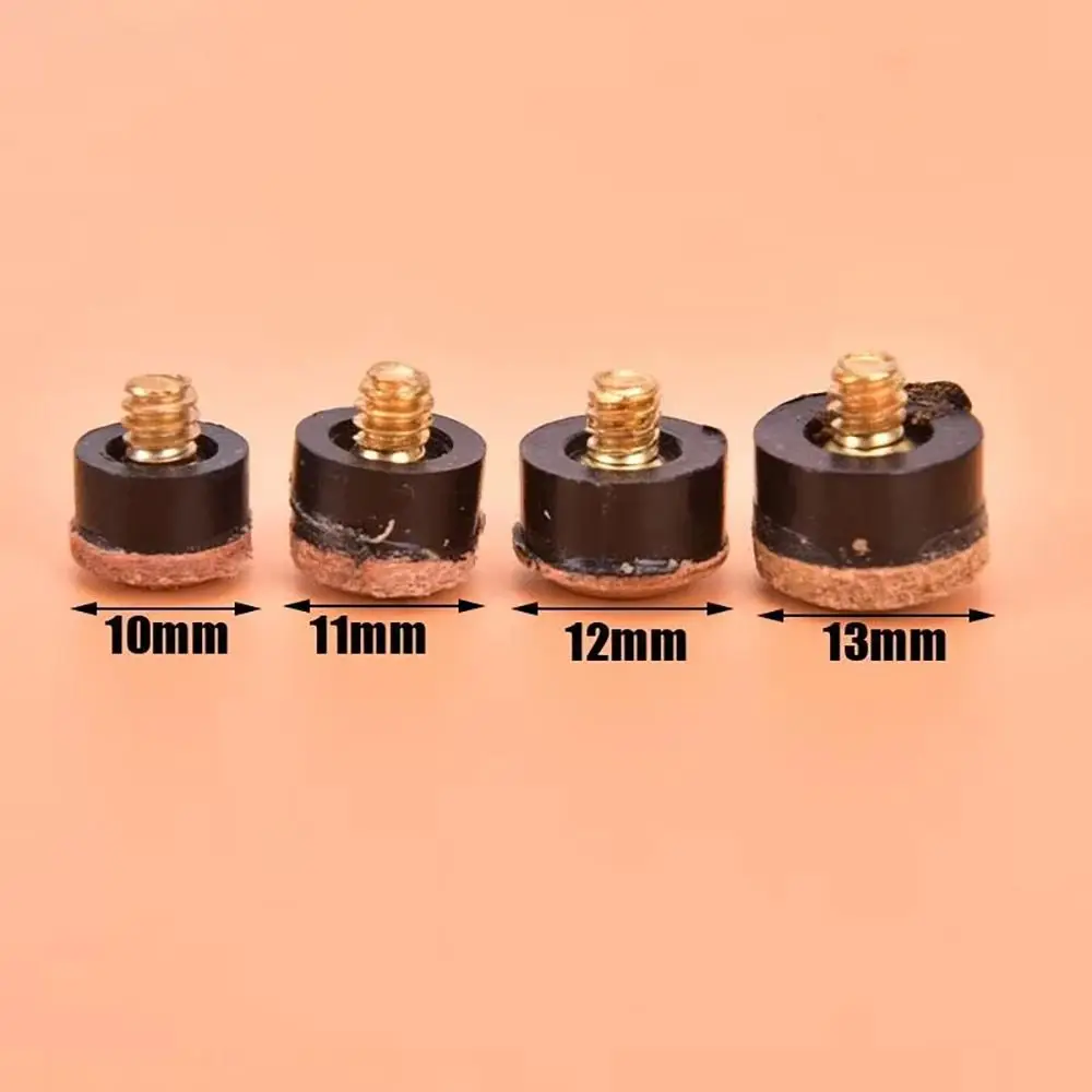 Puntas para tacos de billar, 20 piezas, accesorios de reparación de postes, piezas de repuesto, punta de billar, tornillo de 10/11/12/13mm - imagen 5