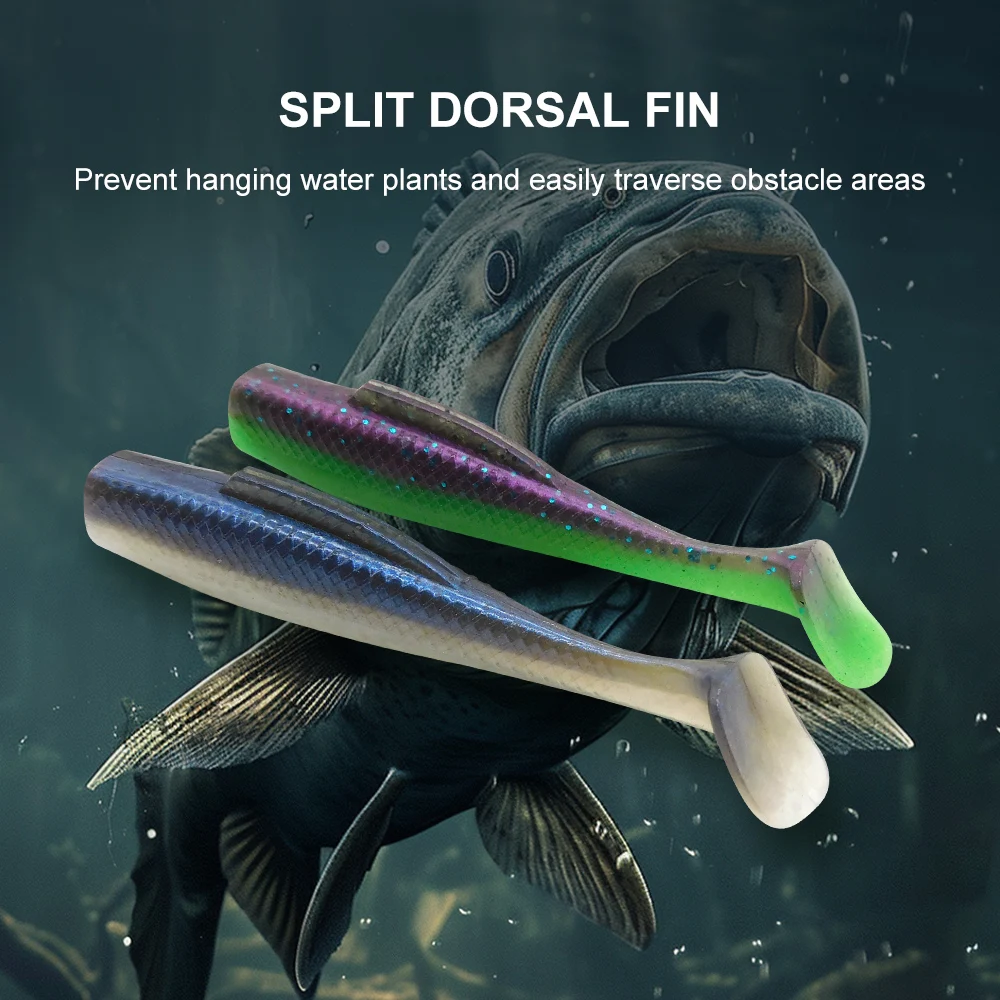 KESFISHING Crazy Minnow 80mm Señuelos de pesca de plástico cebo de silicona para lubina trucha - imagen 4