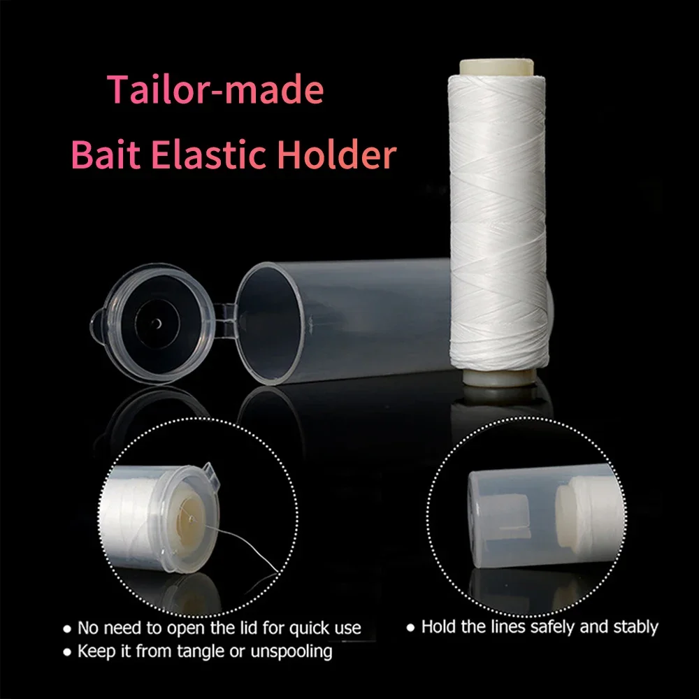 Cebo de pesca de poliéster de 0,1mm-0,3mm, hilo elástico para enganchar en el mar, Material elástico Invisible - imagen 5