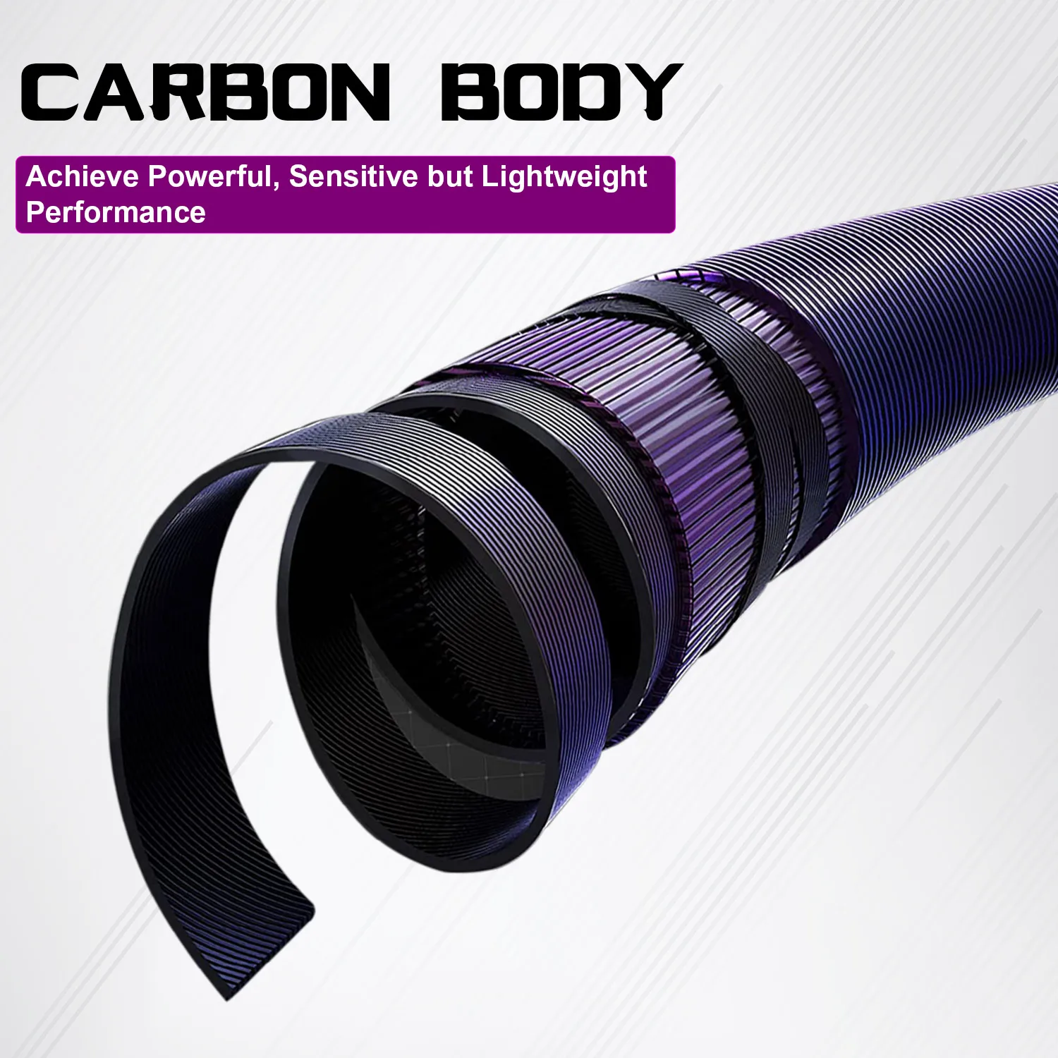 Caña de pescar Sougayilang Baitcasting, caña de fibra de carbono de 2 secciones, 1,8-2,1 m, arrastre máximo de 5kg, Pesca de carpa de lubina de agua dulce - imagen 4