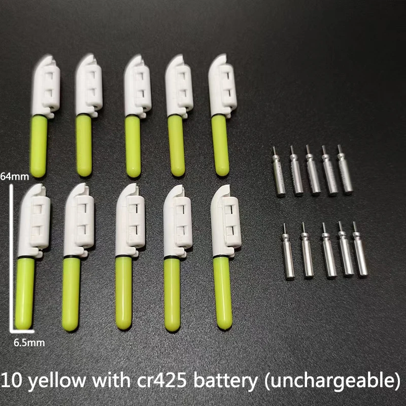 yellow L and battery