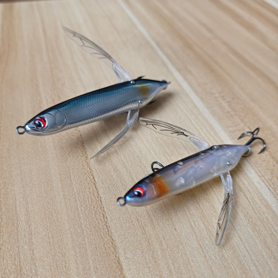 Swolfy-cebo de libélula Topwater, 10 Uds., 80mm/6,5g, 7cm/4g, Artificial superficial, Buzzbait Popper, lápiz Stickbait para Lucio