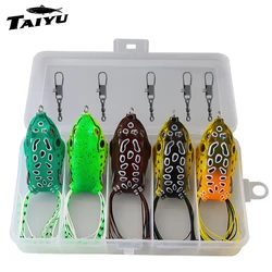 Rana Topwater TAIYU – Señuelo de cuerpo hueco con ojos 3D
