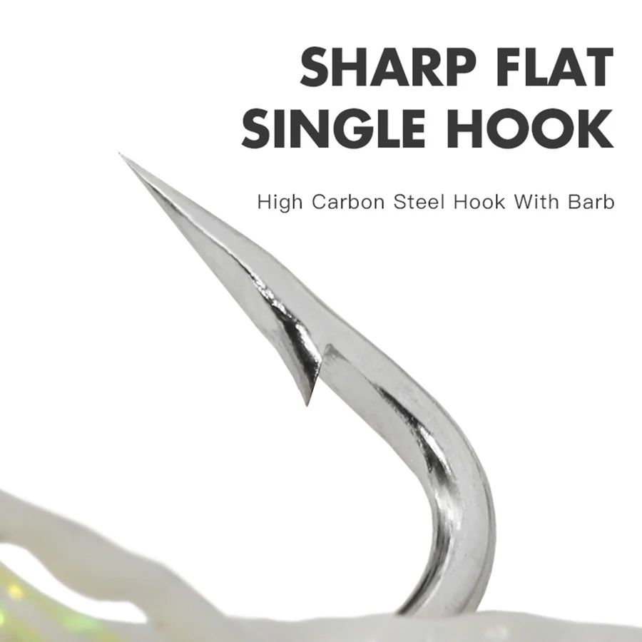 Aparejos de caballa, paquete de 10 anzuelos de pesca con cuerda, faldas de pulpo, aparejos de cebo, lubina, arenque, bacalao, aparejos de pesca de agua salada - imagen 5