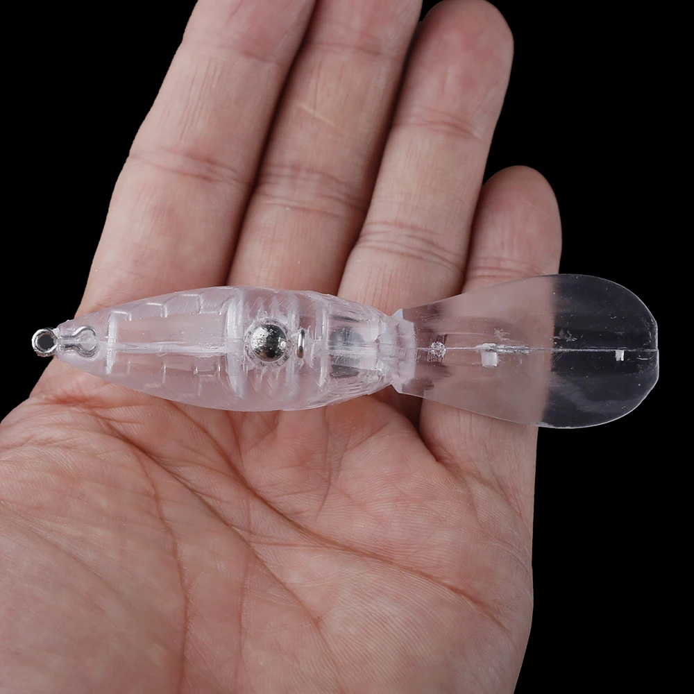 Chan'sHuang-señuelo de pesca Artificial, cebo en blanco sin pintar de 90mm, sonajeros flotantes para buceo en aguas profundas, Crankbait, hecho a mano - imagen 5