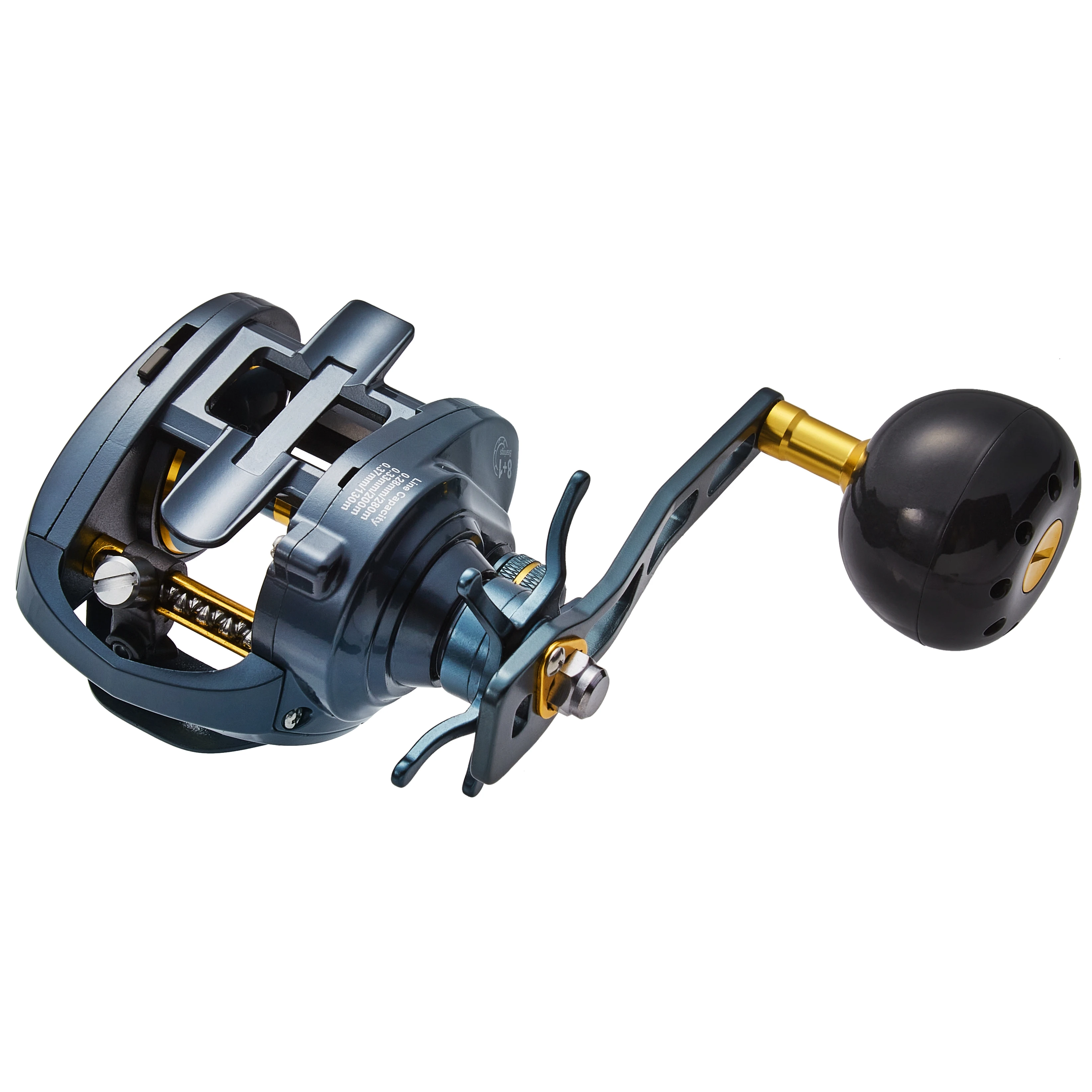 Carrete de baitcasting para jigging con freno 15 kg y maneta larga extra larga carbono - imagen 5