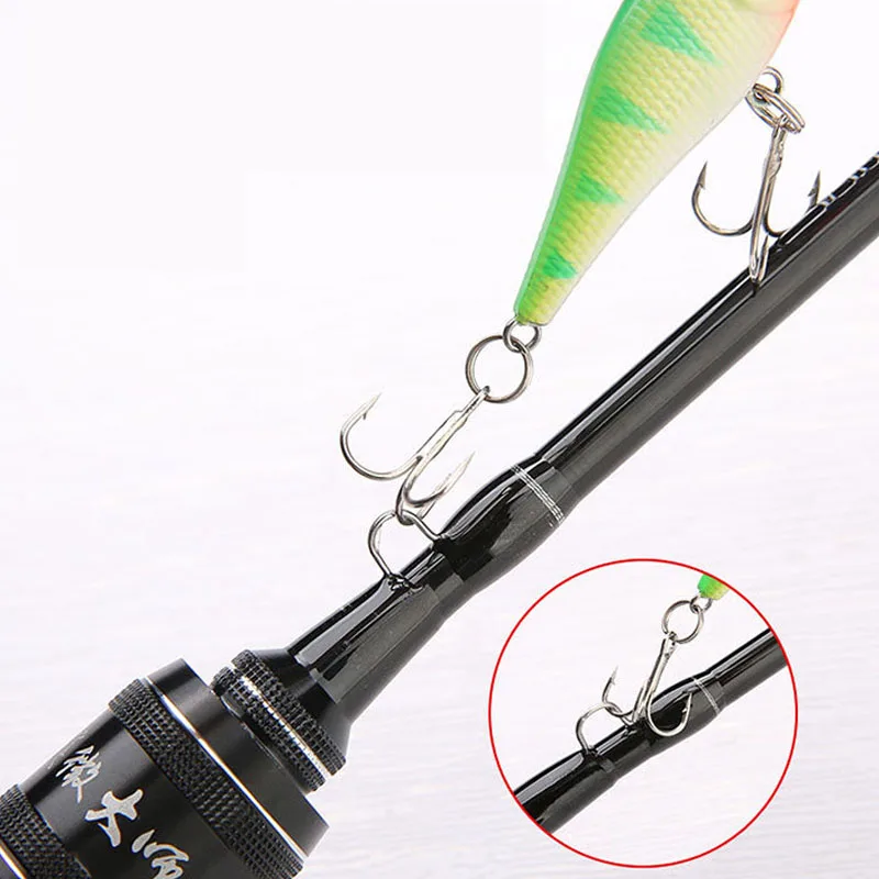 Caña de pescar ultraligera L/UL con 2 puntas superiores, cola suave de carbono, sólida, para surf, 1,65/1,8 M, caña giratoria de fundición para barco, señuelo para pesca - imagen 2