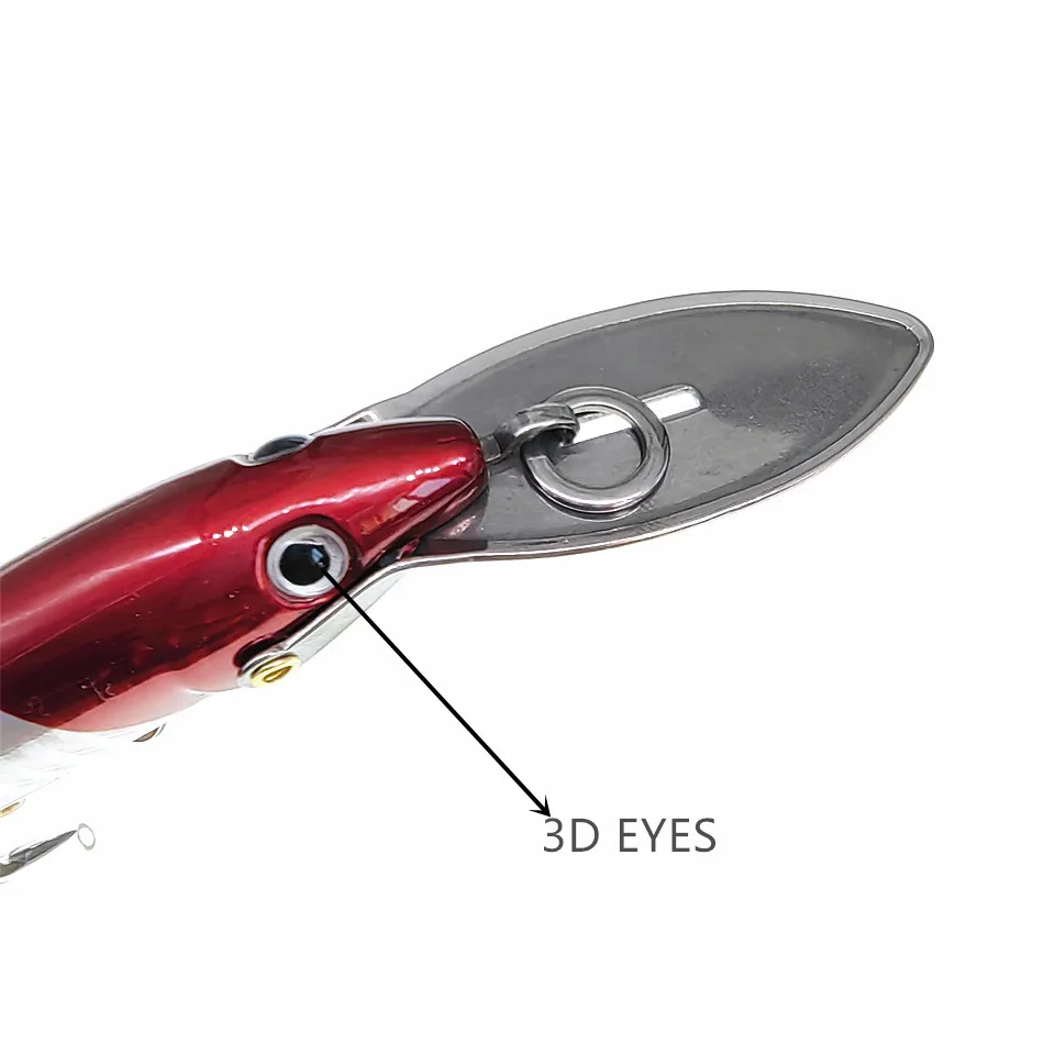 Wobblers de 25g para curricán/Lucio/pez, señuelo de pesca flotante, aparejos Swimbait, cebo Artificial grande, señuelos duros - imagen 3