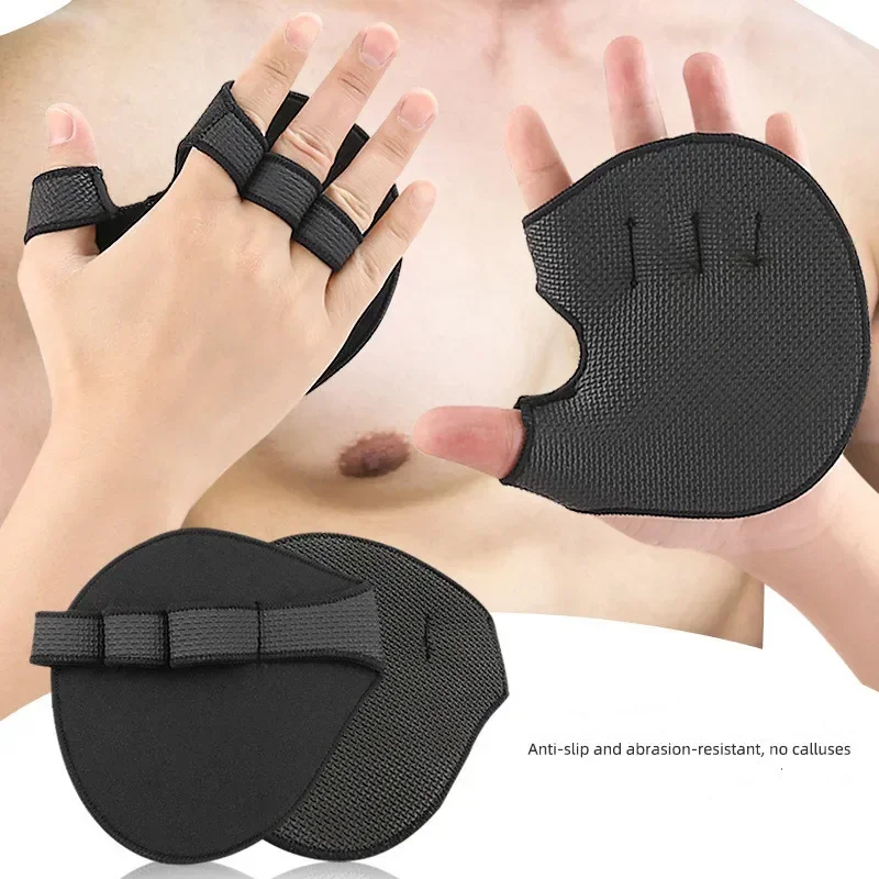 Guantes de calistenia para levantamiento de pesas, almohadillas de agarre de neopreno, empuñaduras de levantamiento, gimnasio, entrenamiento, levantamiento de pesas, Fitness, Protector de manos deportivo, 2 uds. - imagen 4