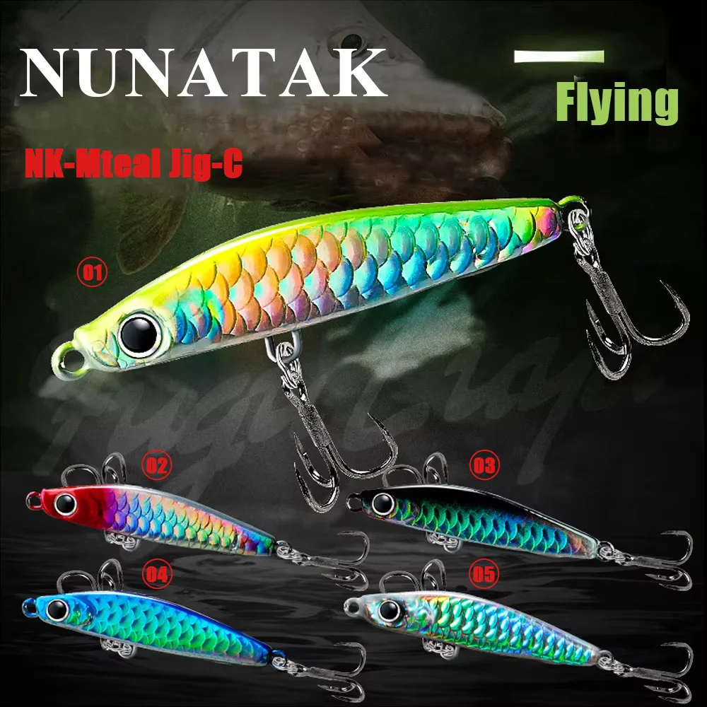 Señuelo NUNATAK VIB, cebo JIG de Metal, cebo duro que se hunde, cebos láser de colores, señuelo para barco 7g/10g/15g/20g/30g, señuelo de pesca de larga distancia - imagen 4