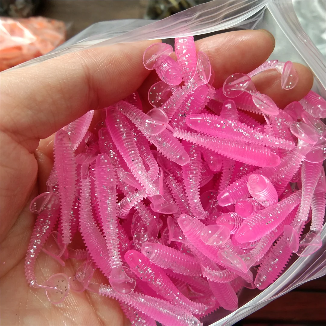 30 Uds 3,5 cm 0,4g señuelos blandos de silicona pieza aparejos artificiales cebo productos para pesca en el mar pesca en roca Swimbait Wobblers - imagen 2