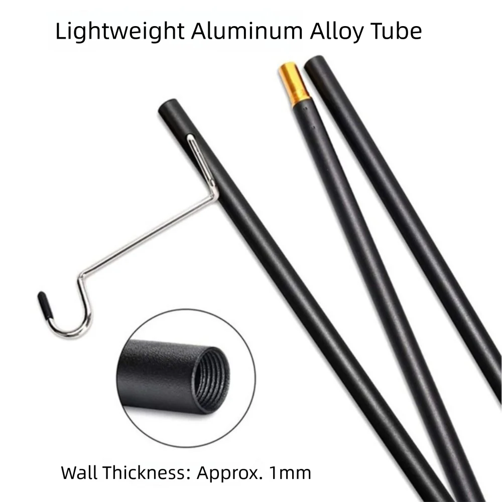 Nuevo soporte para linterna de Camping de aleación de aluminio, soporte de luz desmontable portátil, lámpara ligera plegable para acampar, poste para tienda de campaña al aire libre - imagen 4