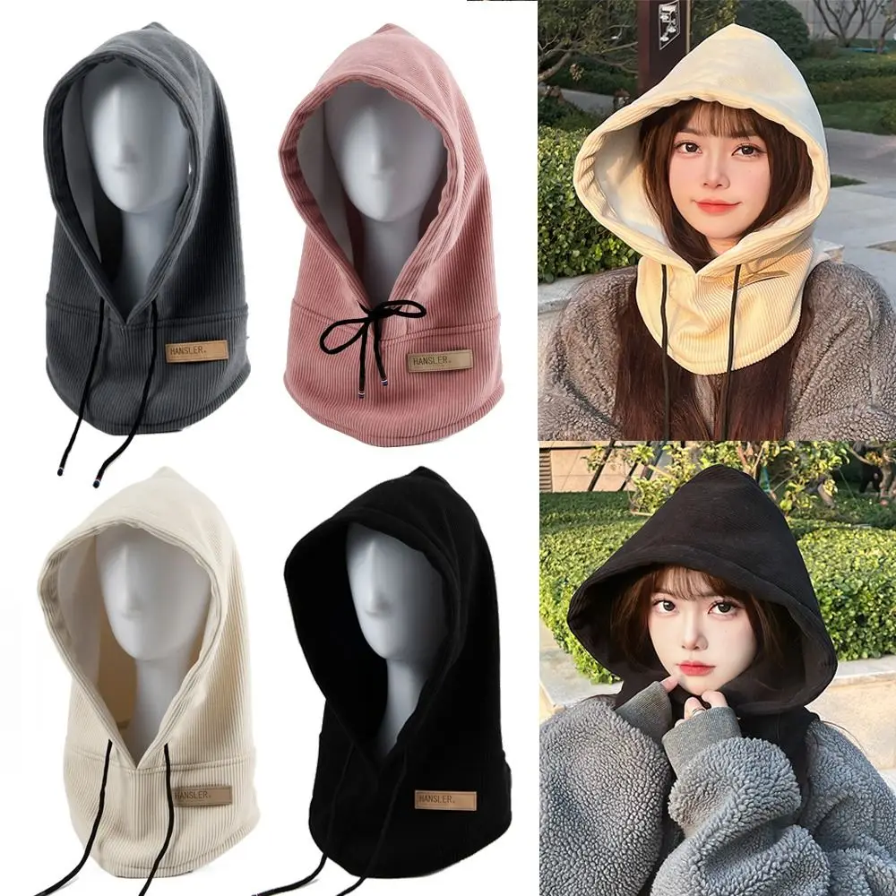 Pasamontañas suave de pana para mujer, gorro cálido a prueba de viento, bufanda de invierno, jersey para exteriores, sombrero para esquiar, bicicleta y ciclismo - imagen 3