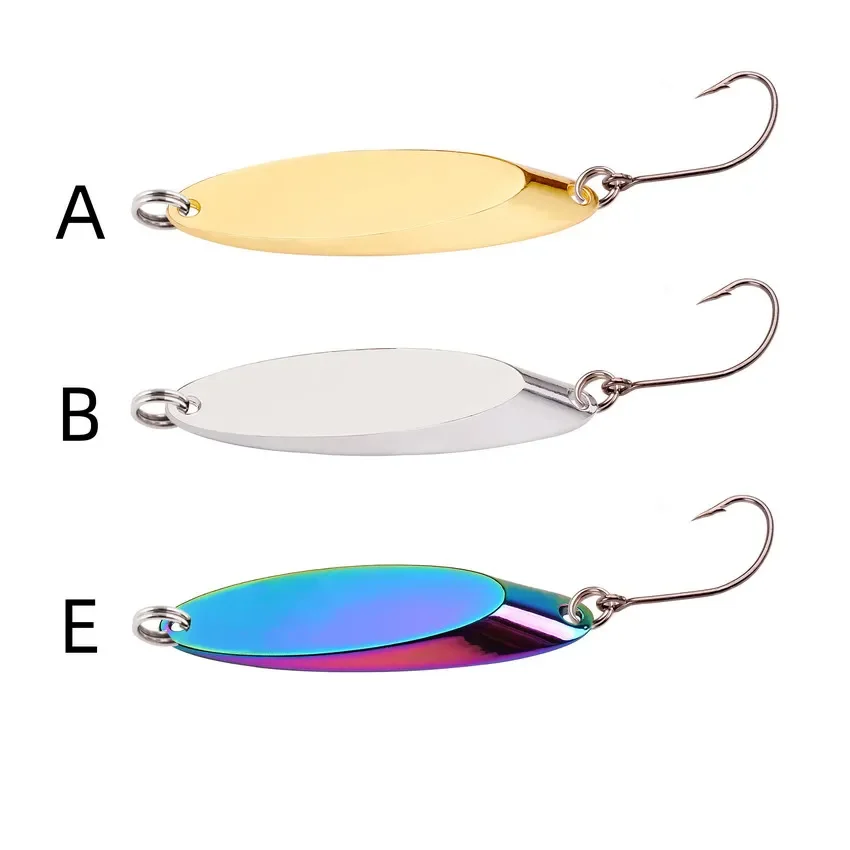 Señuelo tipo cuchara de Metal para Pesca, cebos duros, cebos para lubina, cuchara dorada plateada, aparejos de Pesca Wobblers Isca Artificial, 3g-28g, 1 ud. - imagen 3