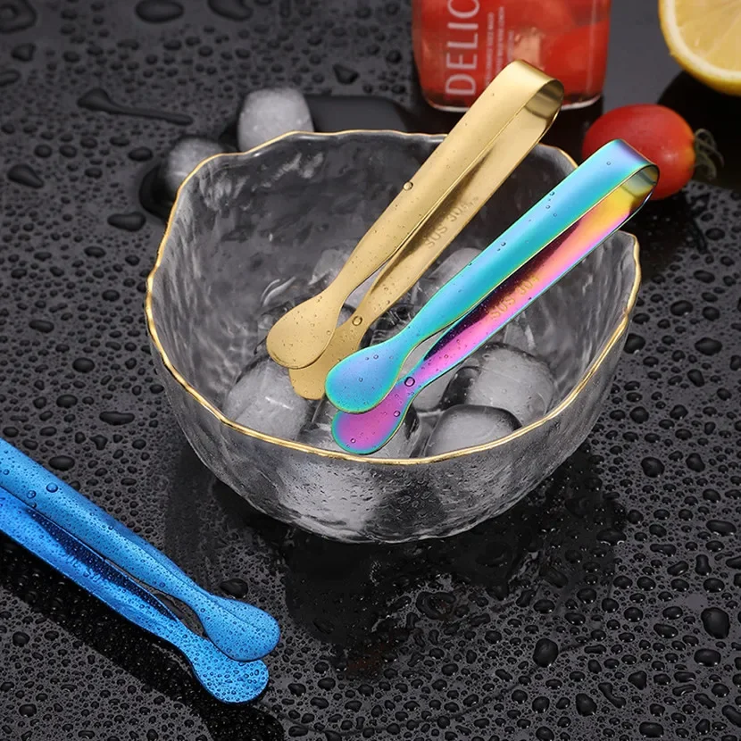 Vajilla al aire libre, pinzas pequeñas para barbacoa, pinzas para azúcar, equipo de Camping, Mini pinzas para servir, Clip de hielo, pequeños utensilios de cocina para té - imagen 3