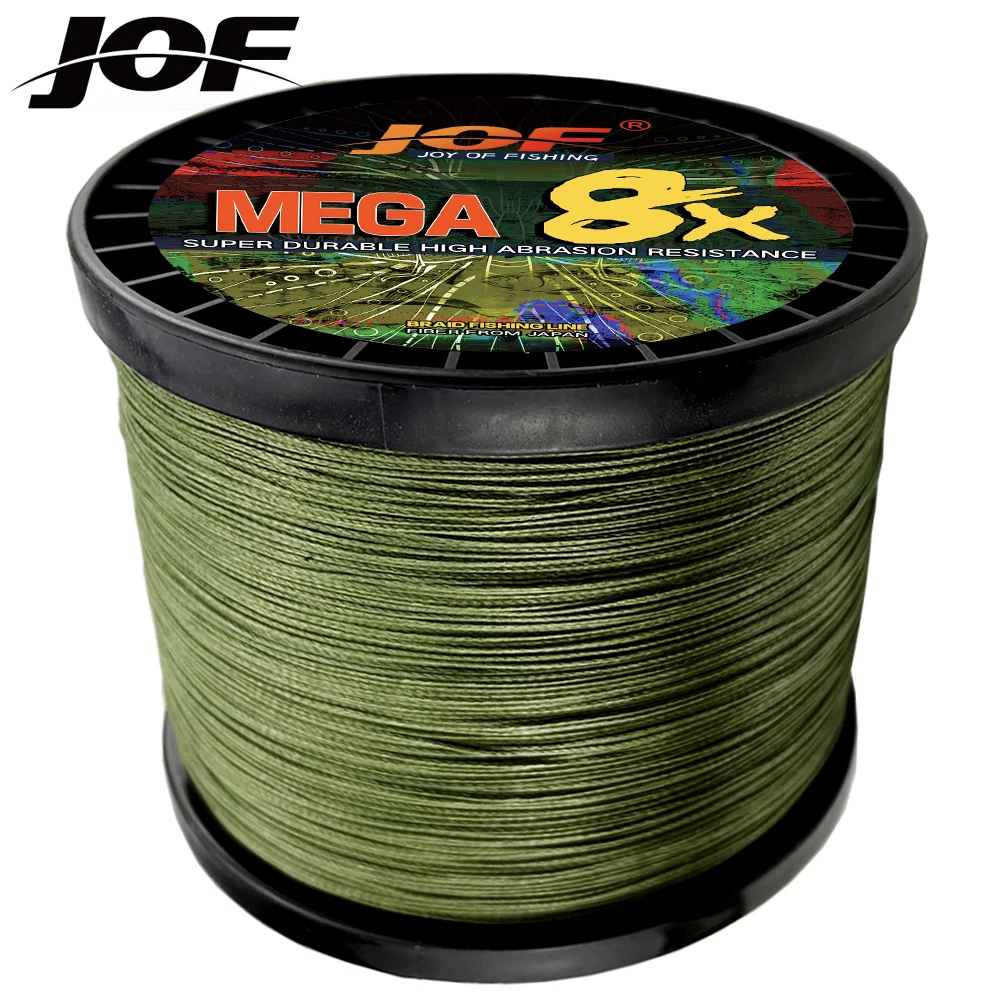 JOF 500M 1000M 8 hebras súper fuertes 8 líneas de Pesca trenzadas PE multifilamento para Pesca de carpa cuerda de alambre Pesca - imagen 3
