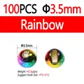 100pc 3.5mm Rainbow