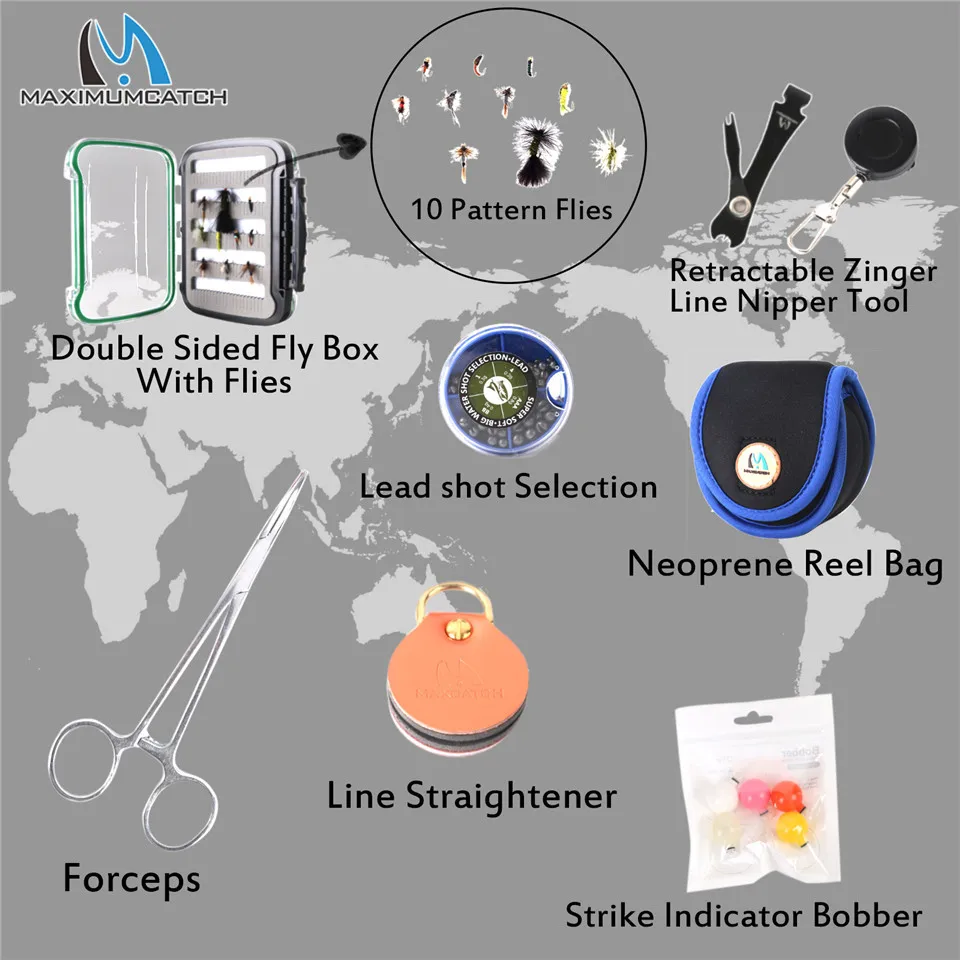 Equipo de pesca con mosca Maximatch Una colección completa para pescadores