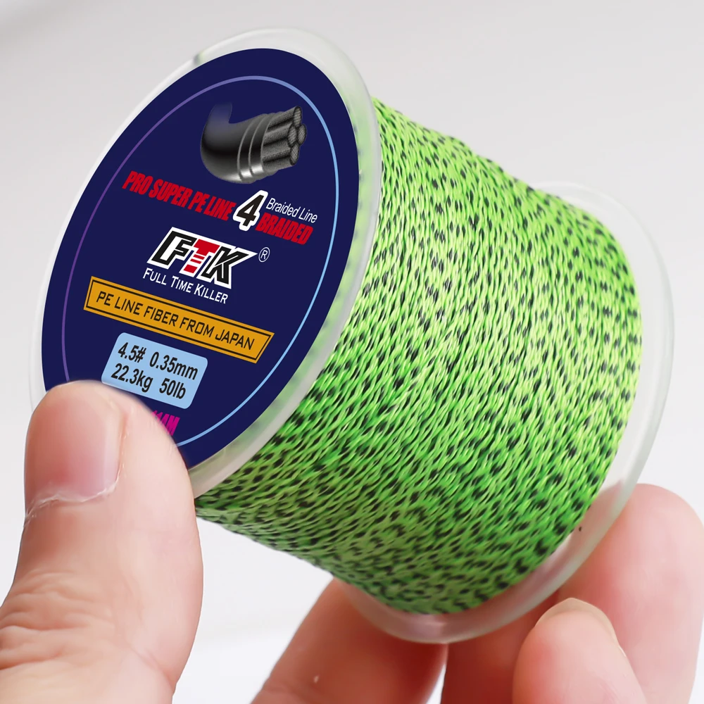 FISH KING 114M alambre trenzado PE pesca trenzada 125 yardas 0,16mm-0,35mm 20LB-50LB línea de fibra multifilamento para agua salada - imagen 5