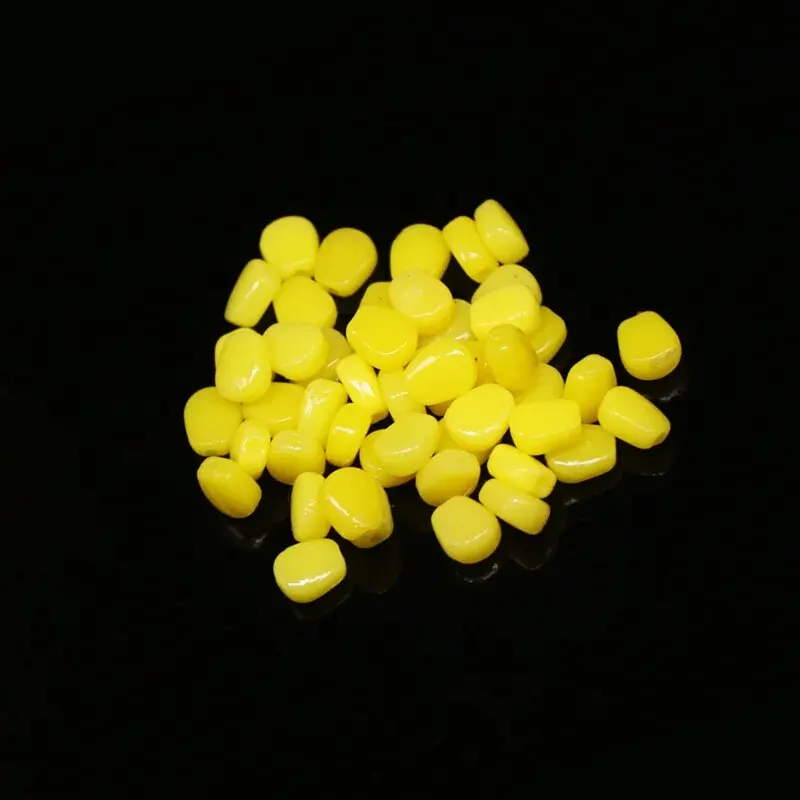 100 Uds. Cebo suave de silicona con olor a maíz, cebo flotante para pesca de carpa y maíz con olor a crema de cebos de goma Artificial - imagen 5