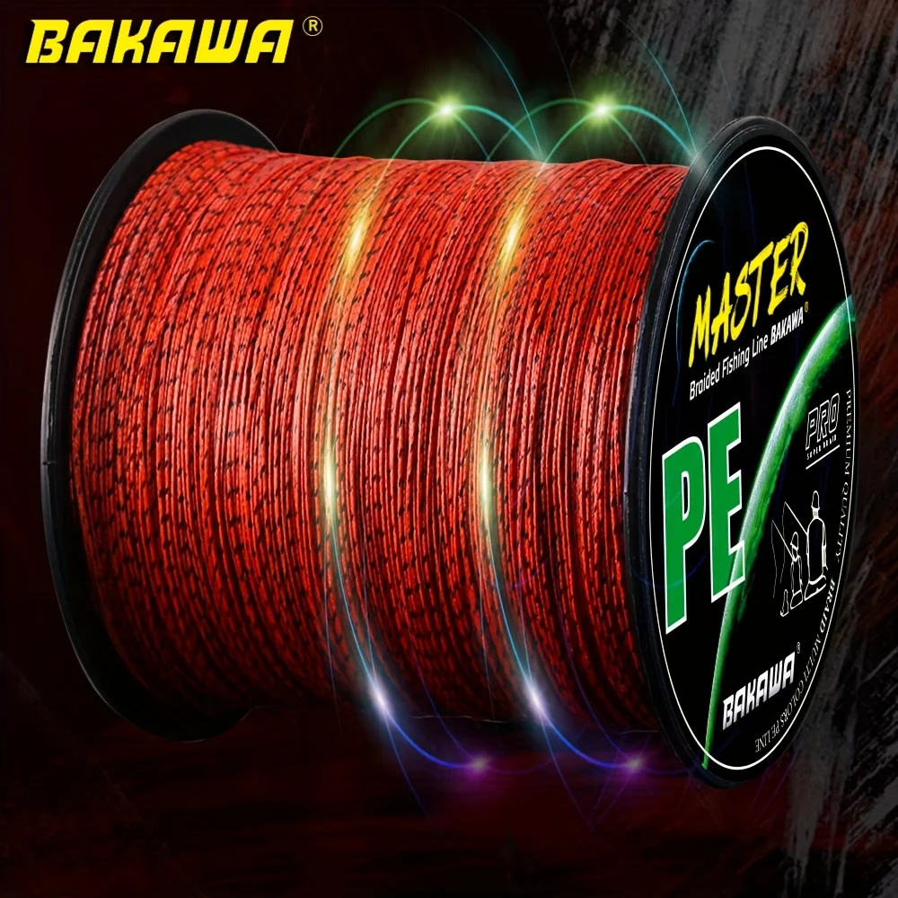 BAKAWA X8 hebras trenzadas PE 300 metros equipo de Pesca para accesorios de Pesca multifilamento productos de Pesca - imagen 3