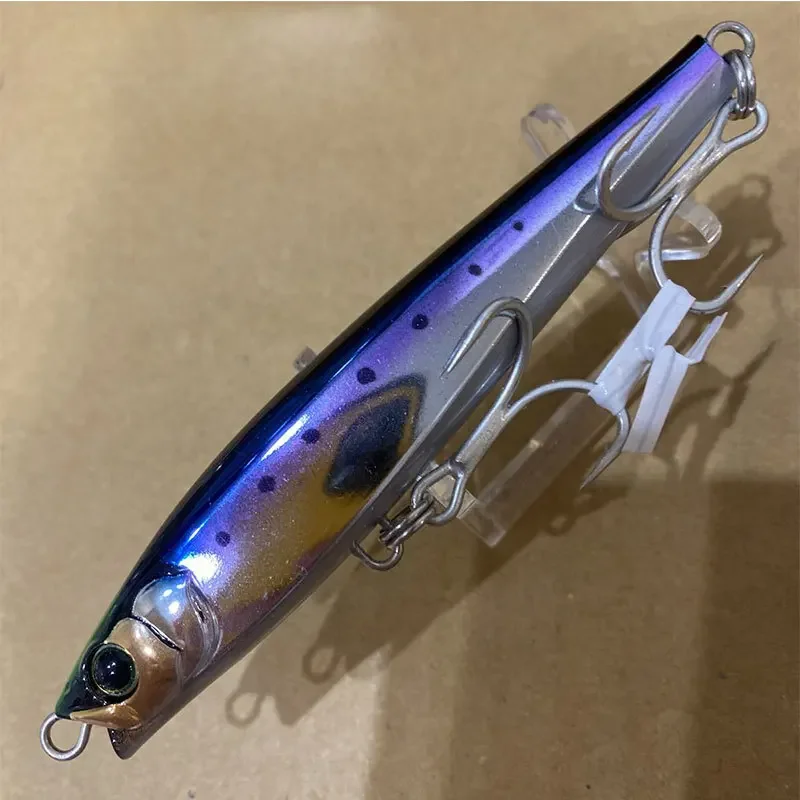 Señuelos de Pesca de lápiz Minnow, cebo Artificial de agua salada, Swimbait, suministros de pesca de lubina, 110mm, 50g - imagen 5