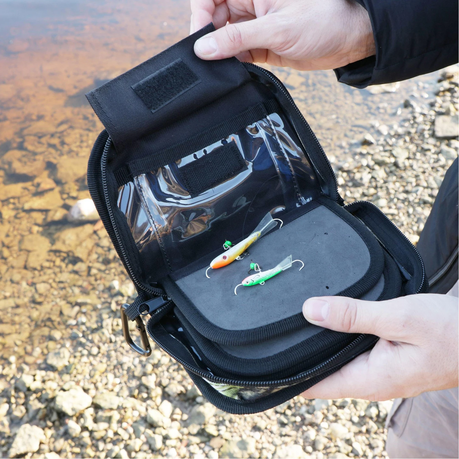 Kylebooker Bolsa de almacenamiento de señuelos de pesca Spinner Baits Estuche tipo billetera - imagen 3