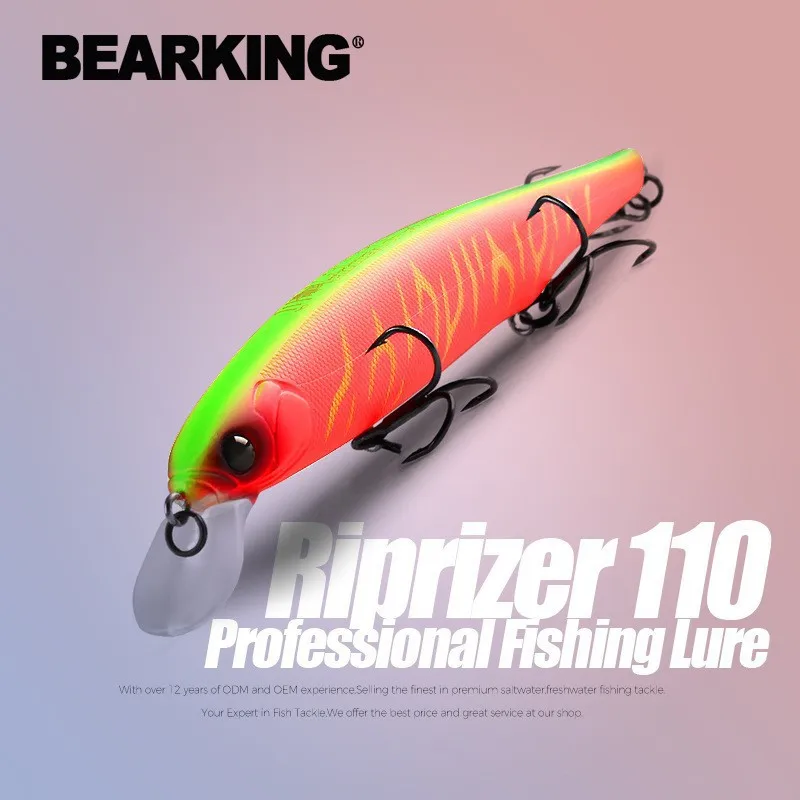 BEARKING mejor precio Riprizer 110 cebo para cisterna 11cm 15g buceo 1,5 m Wobblers Señuelos de pesca de carpa cebos artificiales aparejos