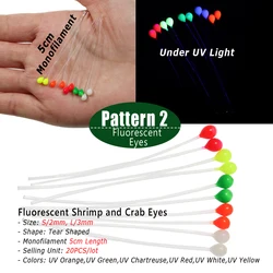 Bimoo Ojos UV – Cebo fluorescente para Pike y Salmón