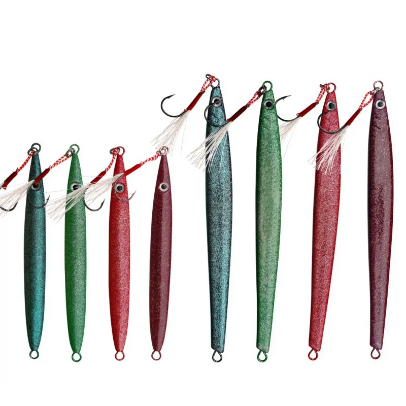 Jig de hierro brillante de hundimiento rápido para pesca de fondo - imagen 3