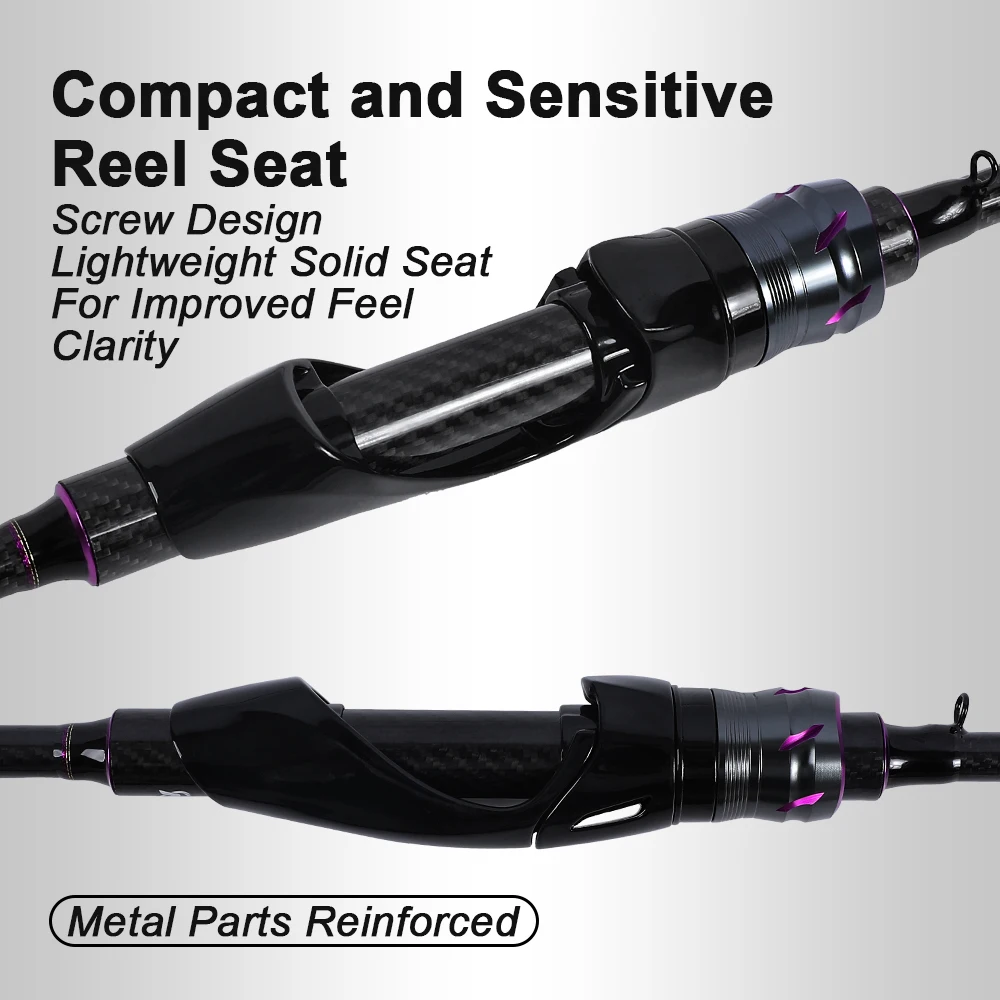 Cañas de pescar MIFINE MISSILE AJING, peso del señuelo 0,8-7g de longitud 2,13 M/2,28 M, puntas sólidas para perca de lubina, caña de pescar de trucha - imagen 4