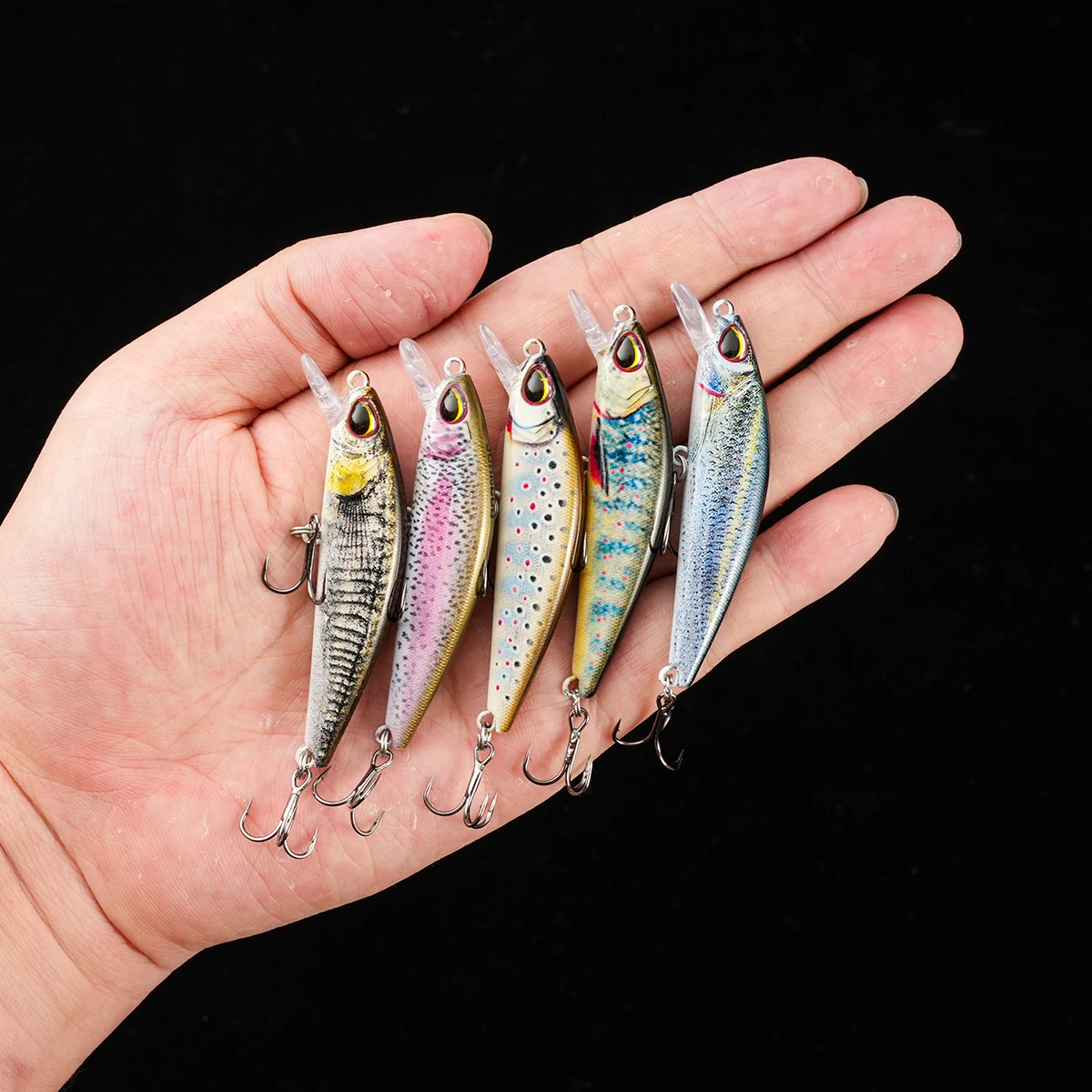 Johncoo 6cm 8g hundimiento Minnow trucha señuelo de pesca depredadores señuelo perca señuelo de pesca Wobblers aparejos de pesca - imagen 3