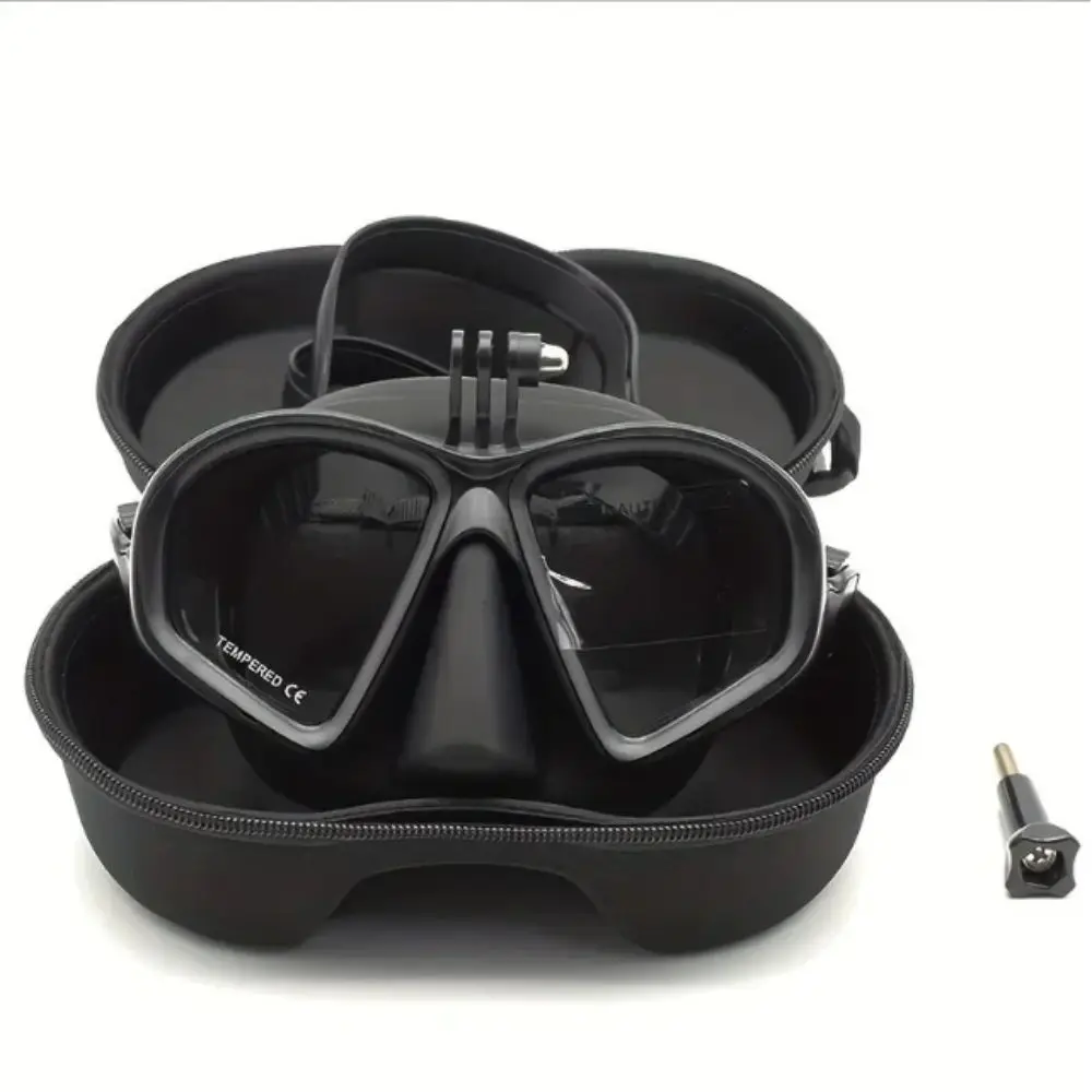 Máscara snorkel tipo J vidrio templado bajo volumen
