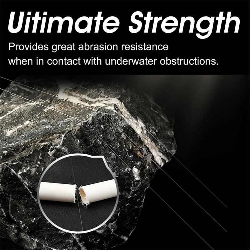 Zukibo 50/100M Línea de pesca 100% fluorocarbono Línea líder de alta calidad Línea de pesca de fibra de carbono transparente japonesa súper fuerte 2-84 lb Línea de hundimiento rápido altamente resistente a la abrasión - imagen 5