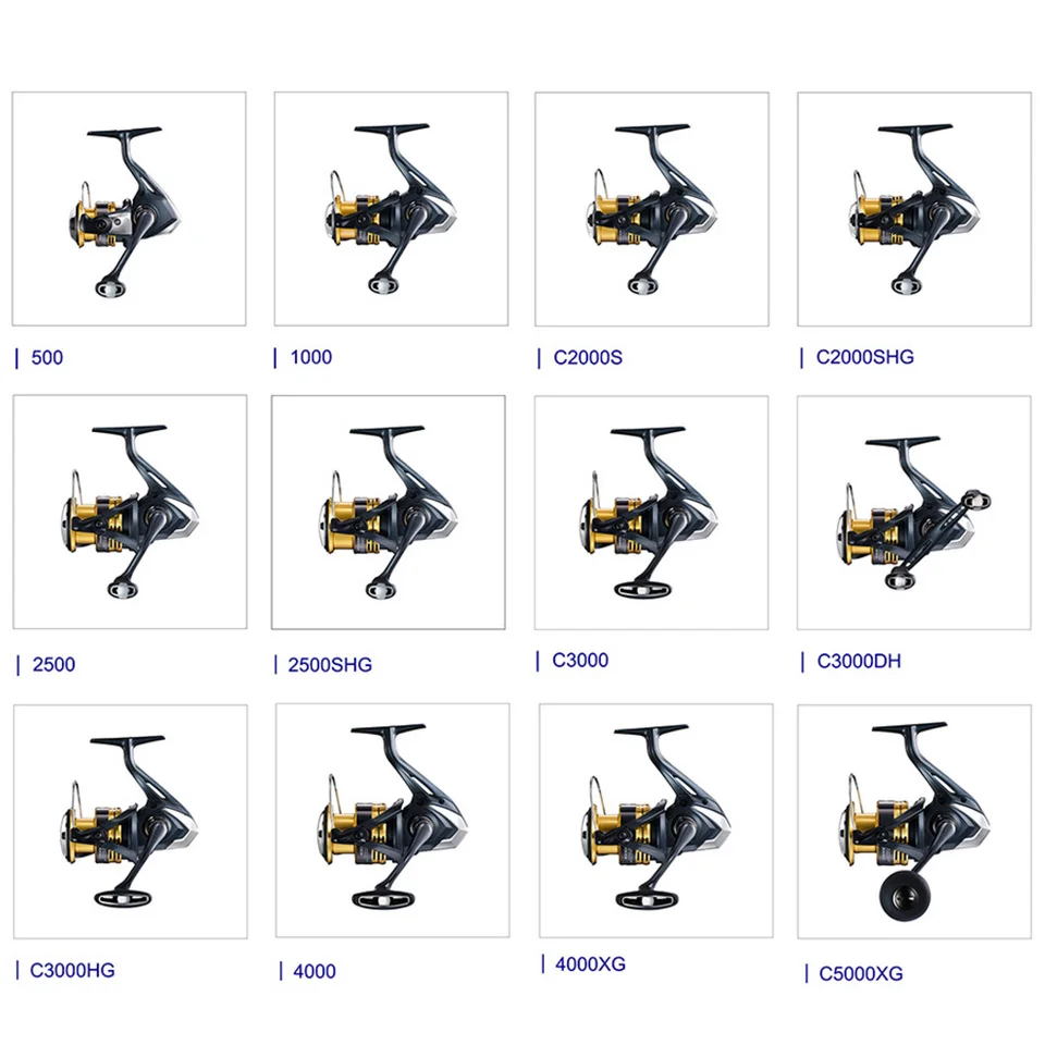 SHIMANO-carrete de pesca giratorio SAHARA, accesorio para pesca de agua de mar/agua dulce, AR-C, 5,0: 1/5.2:1/5,8: 1/6.2:1 3 + 1BB 1000-C5000HG - imagen 3