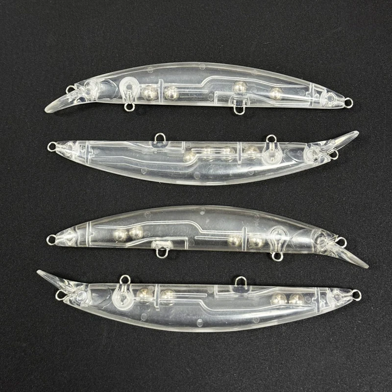 200 Uds. Señuelo de pececillo en blanco sin pintar 130mm 23g Topwater plástico flotante en blanco agua salada lubina trucha Pesca cebo de pececillo sin pintar - imagen 3